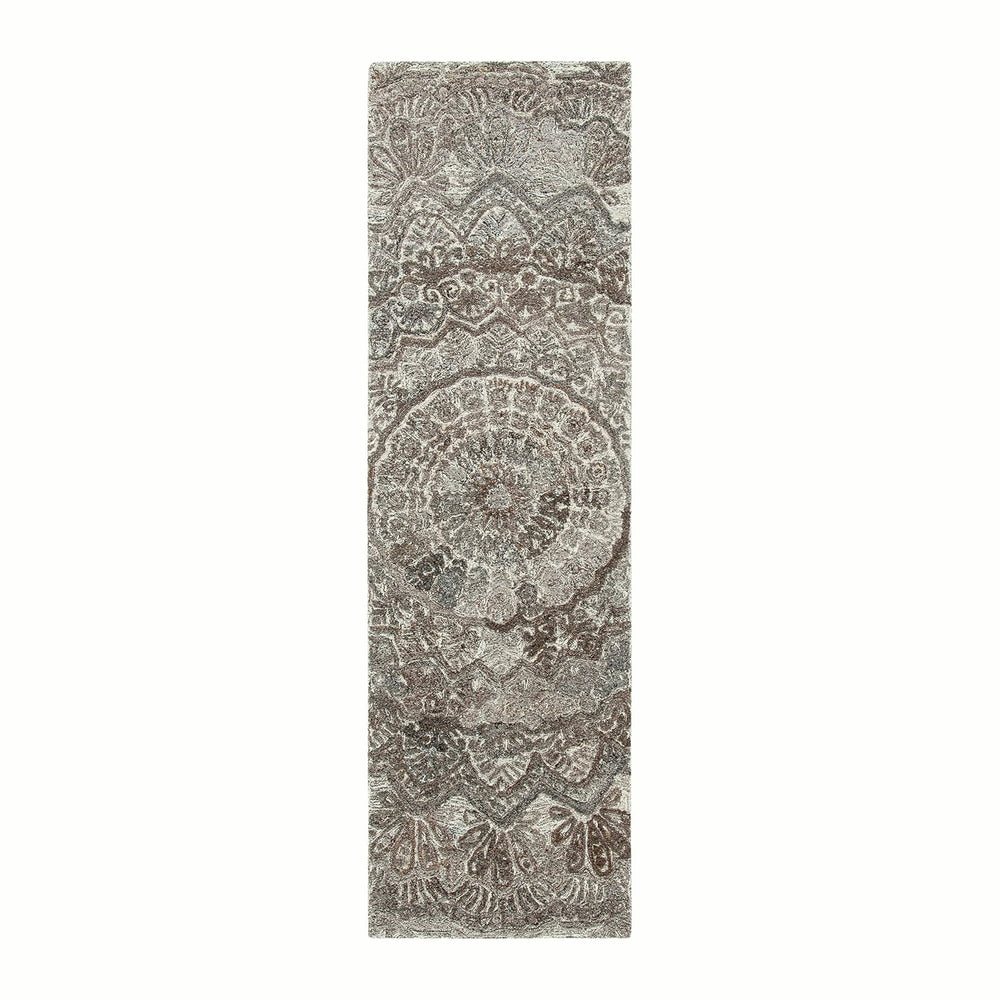 SAFAVIEH Marquee Collection Runner Rug - 2'3" x 8', Grey & I...