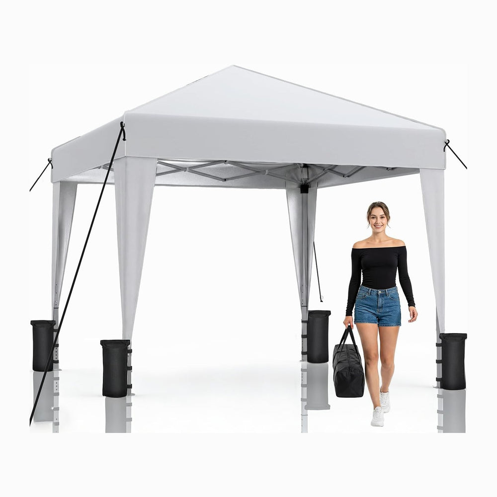 SANWAY 10x10 Pop up Canopy Tent, One-Button, Outdoor Instant Canopy Protable ...