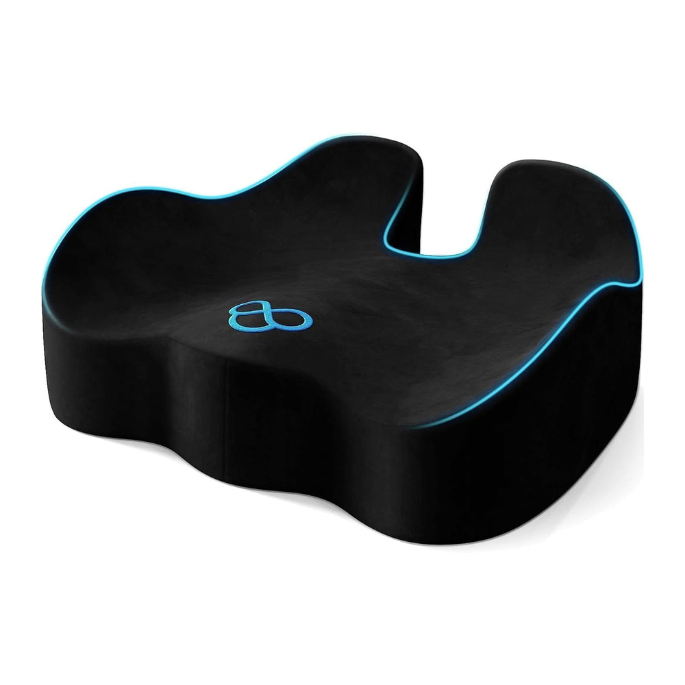 Seat Cushion, Non-Slip Memory Foam Chair Cushion for Taibone, Black/X-Large