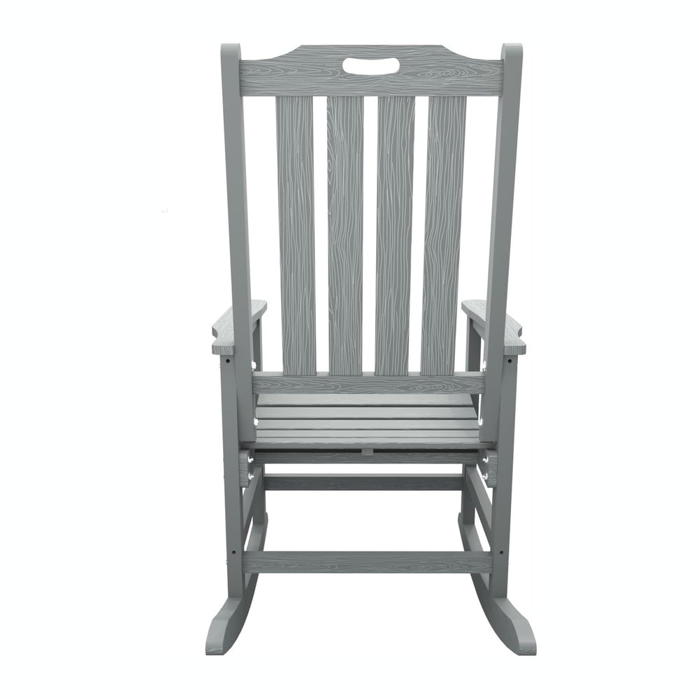 THOEOE Outdoor Rocking Chairs Set of 4, Oversized Patio Rocking Chair
