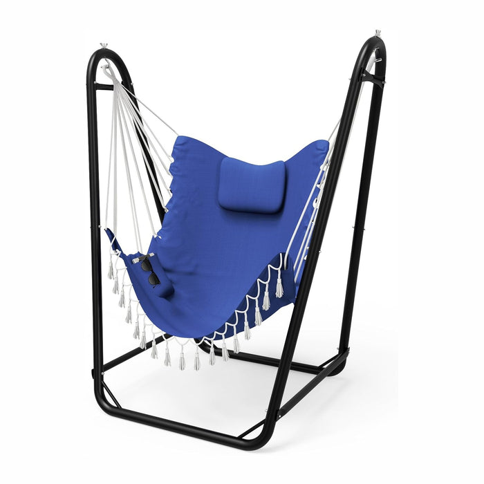 TOREVISIOR Hammock Chair with Stand, 350 lbs Swing Chair for Indoor Outdoor