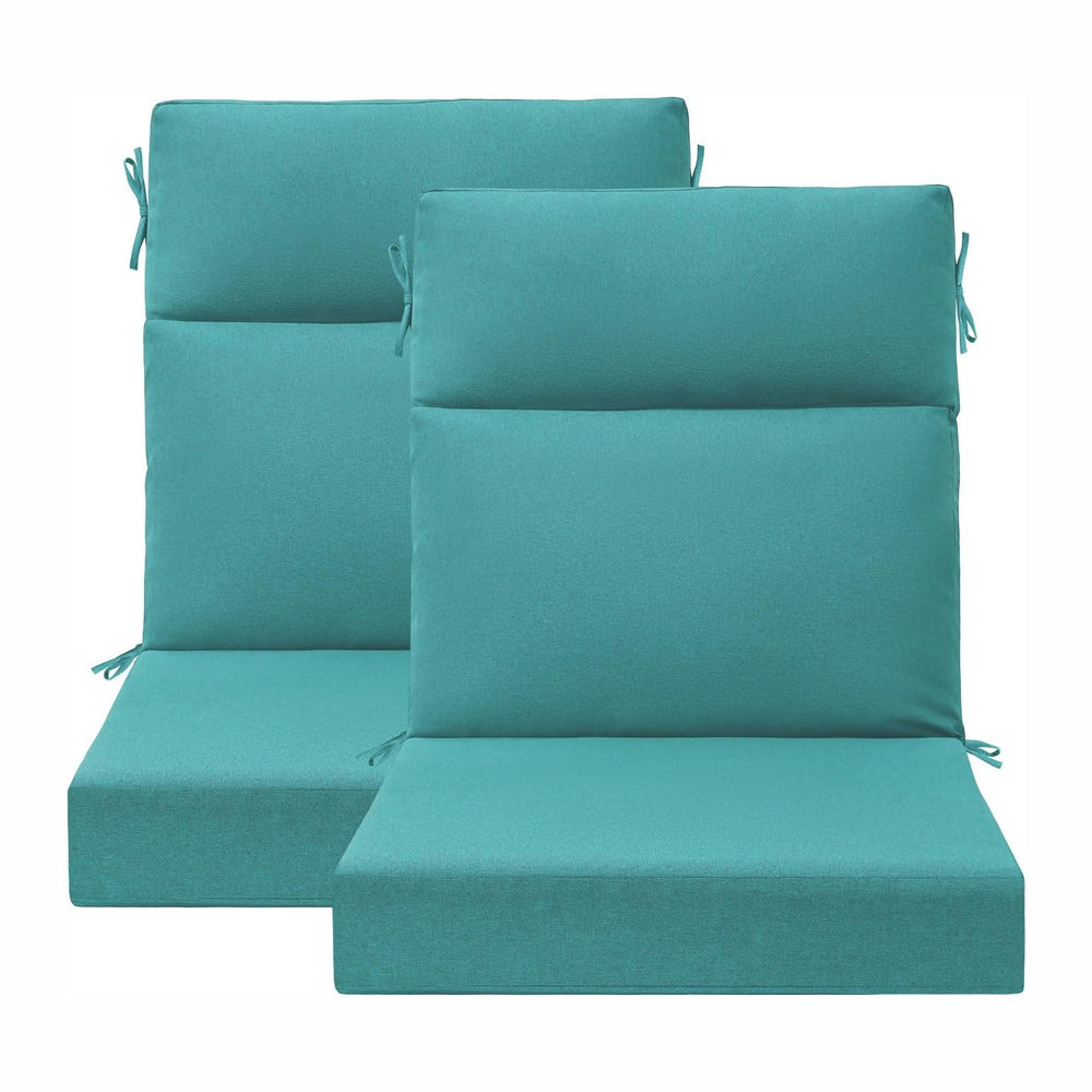 Unimatta Outdoor High Back Chair Cushion Seat Pads, 44 x 21 Inch Water-Repell...