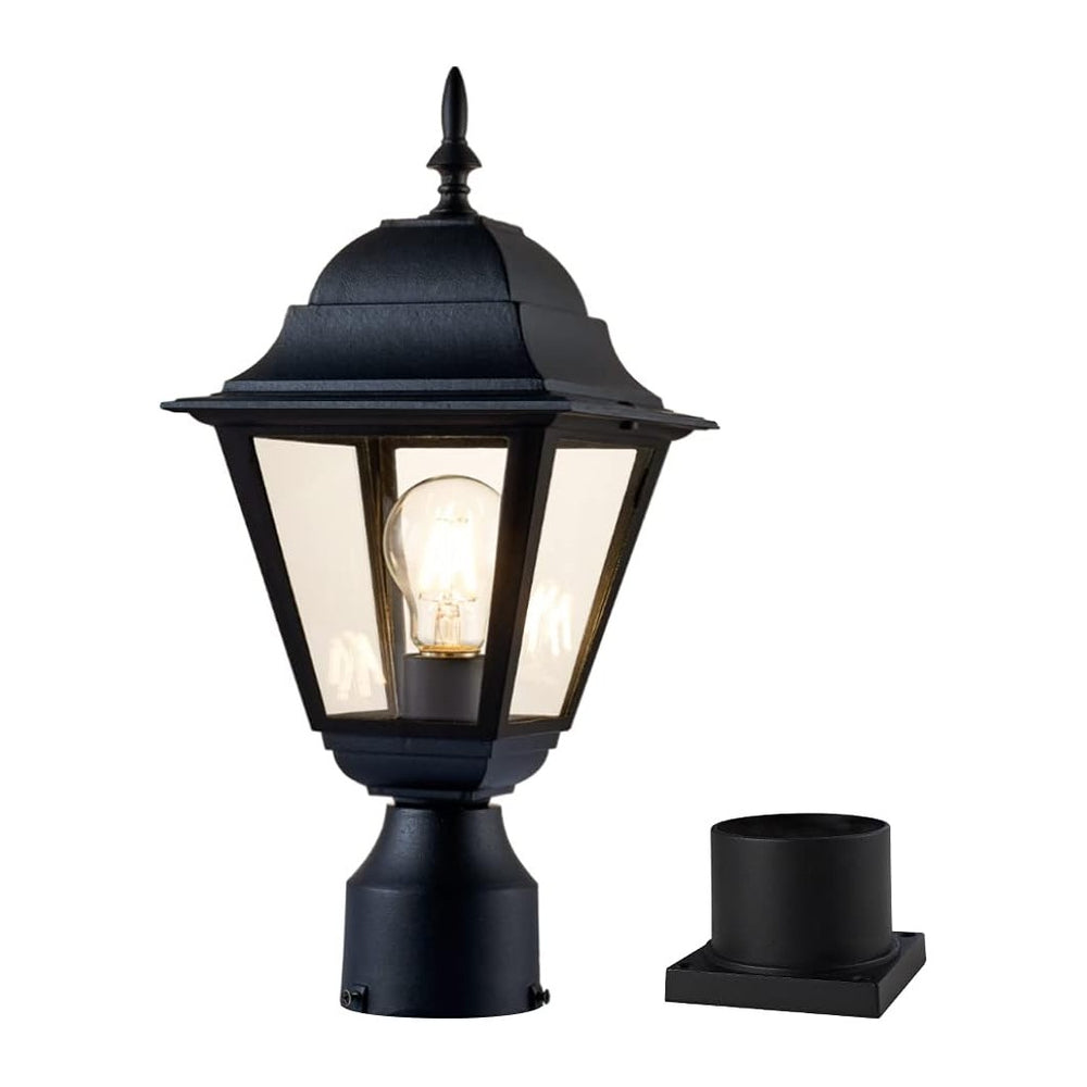 Windben Outdoor Post Light, Waterproof, 16.5in, Matte Black