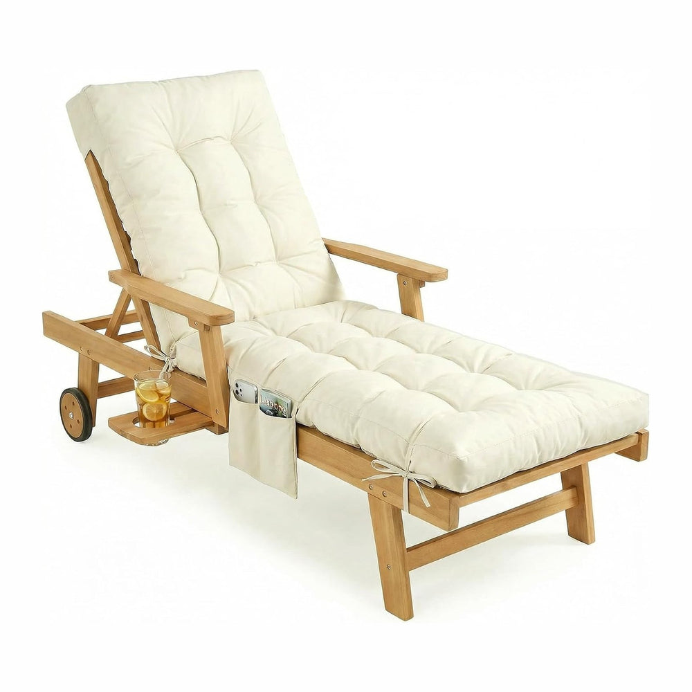 Yddsky Outdoor Chaise Lounge Chair Cushion,Lounge Chair Cushions Thickened wi...
