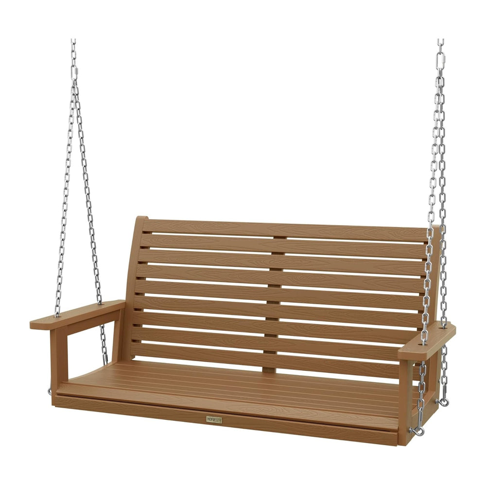 YEFU 48in/4FT 2 Seater Hanging Porch Swing - Teak
