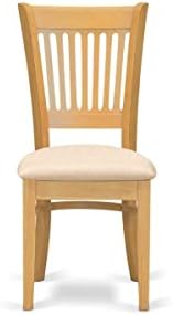 East West Furniture CAVA7-OAK-C 7 Piece Dining Table Set Consist of a Rectang...