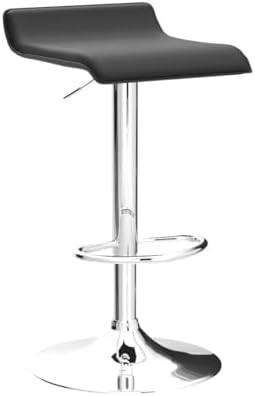VECELO Bar Stools Set of 2, Counter Bar Stools with Swivel Bar and Adjustable...