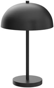 Rhys 19 1/2" Small Table Lamps Set of 2 Black Mushroom Mid Century Modern