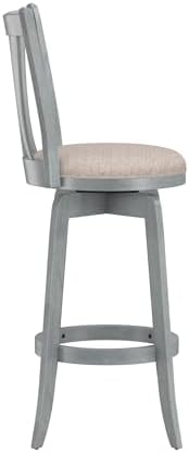 Hillsdale Furniture Savana Wood Bar Height Stool, 30" high, Blue Wire Brush