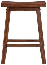 Boraam Sonoma Saddle Stool, Chestnut