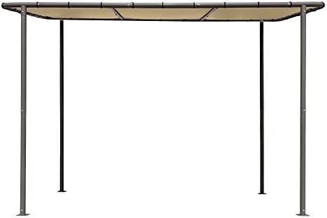 ShelterLogic 10' x 6' Solano Gazebo Slanted Canopy Charcoal Carbon St...