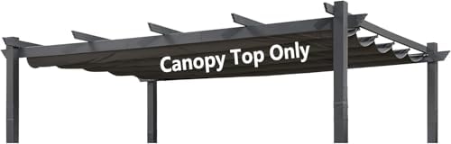 Pergola Shade Cover Replacement Canopy Top Compatible with 10 X 13 ft 6-Bar P...