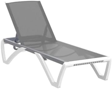 Domi Patio Lounger Chair Outdoor,Pool Lounge Chairs Set of 2 with Table