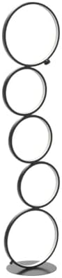 NUÜR 43.3" Modern Ring LED Floor Lamp, Dimmable Standing Lamp