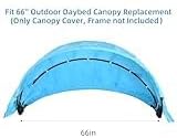 66''-75 ''Outdoor Daybed Replacement Canopy, Outdoor Patio Wi...
