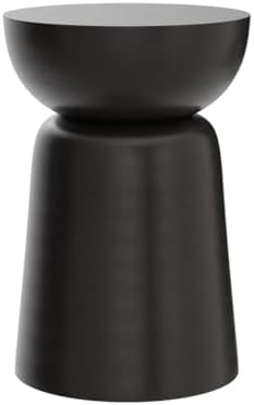 BIRDROCK HOME Metal Decorative Garden Stool and Outdoor Accent Side Table - M...