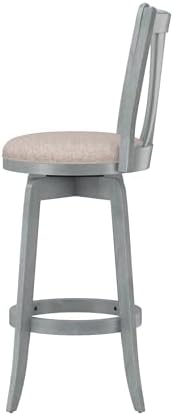 Hillsdale Furniture Savana Wood Bar Height Stool, 30" high, Blue Wire Brush