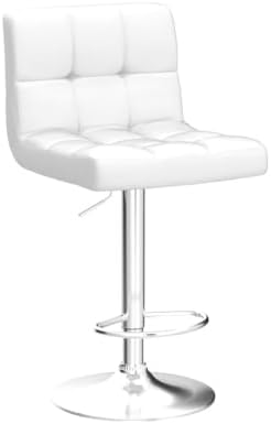 Furmax Bar Stools Modern Pu Leather Swivel Adjustable Hydraulic Bar Stool Squ...