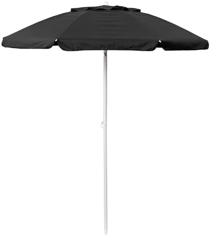 PICNIC TIME 5.5 Ft Portable Beach Umbrella, Lightweight UV Protection Sunshad...