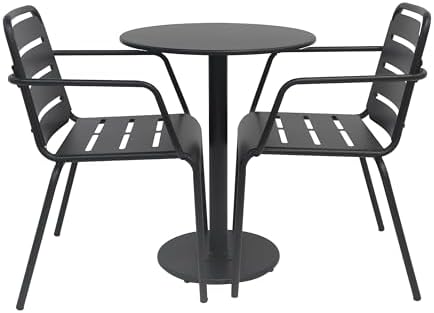 Christopher Knight Home Jodi Outdoor Bistro Set, 3-Piece Bistro Table and Cha...
