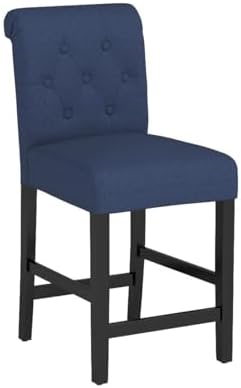LSSBOUGHT 24 Inches Upholstered Counter Stools, Bar Stools Set of 2, Fabric C...