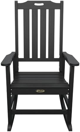 THOEOE Outdoor Rocking Chairs Set of 2, Oversized Patio Rocking Chair