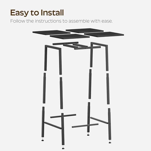 YATINEY Bar Table, Kitchen Dining Table, Bar Counter Height Table, Pub Color ...