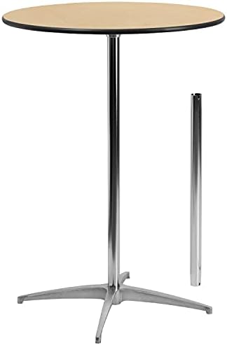 Flash Furniture Lars 30" Round Cocktail Table with 30" and 42"...