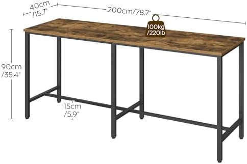 YATINEY 78.7" Long Bar Table, Counter Bar Height Table, High Top Table, ...