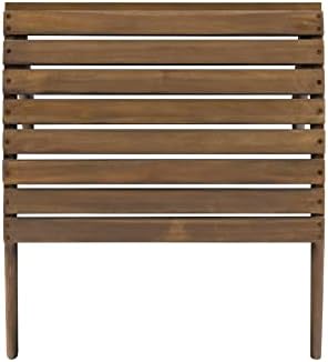 Linon Home Dcor Linon Adirondack Woodstock Ottoman, Teak Stain, Acorn, 21.6&q...
