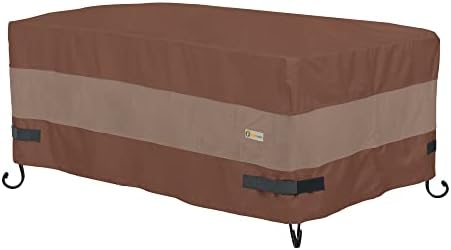 DUCKCOVERS Ultimate Waterproof 56 Inch Rectangular Fire Pit Cover, Outdoor Fi...