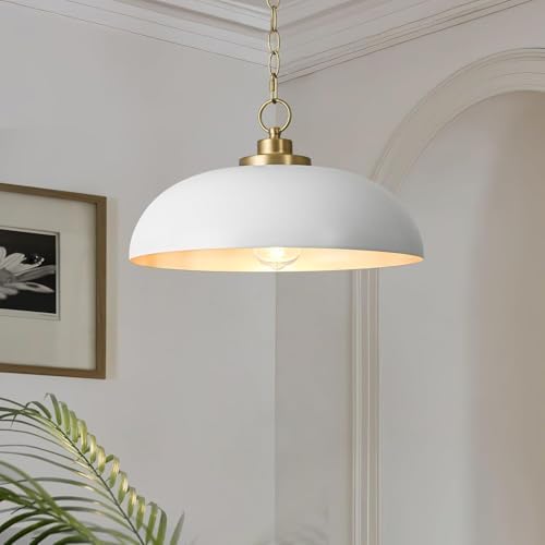 Lingkai 15.7" Pendant Light Fixtures, Farmhouse Pendant Lights Kitchen I...