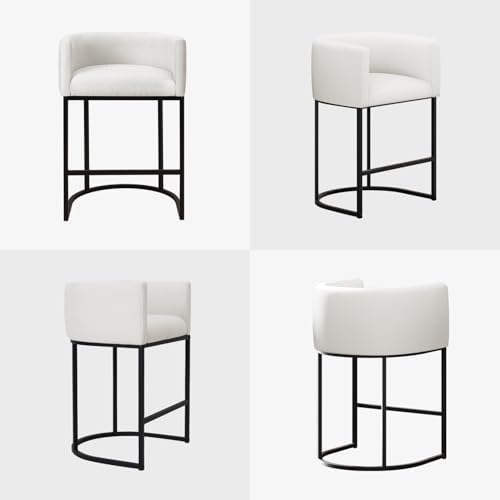 Counter Height Bar Stools Set of 2, 24 Inch Seat Height Barstools for Dining ...