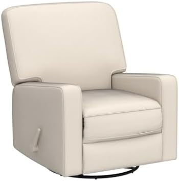 Harkawon Swivel Rocker Recliner Chair, Glider Rocker Recliner, Beige