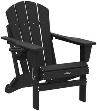 MUCHENGHY Folding Adirondack Chairs Patio Chairs Outdoor Adirondack Chair Wea...