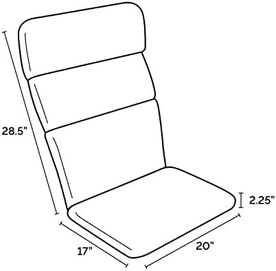 Arden Outdoor Adirondack or Rocking Chair Cushion, 20 x 17, Rain-Proof, Fade ...
