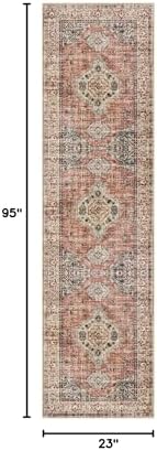 Lahome Oriental Kitchen Runner Rug Non Slip, 2x8 Runners for Hallways