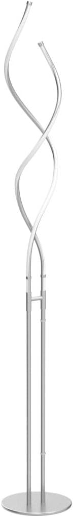 Brightech Embrace Dimmable LED Floor Lamp – Modern Spiral Adjustable Standing...