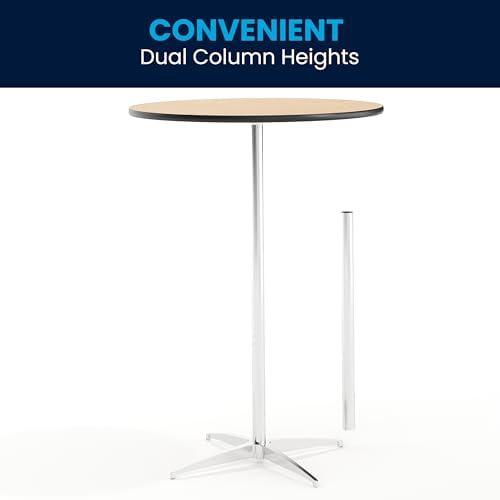 Flash Furniture Lars 30" Round Cocktail Table with 30" and 42"...