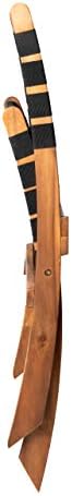 Patio Sense Sava Outdoor Folding Chair | Acacia Wood Construction | Black Wov...