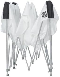 E-Z UP Ambassador Instant Pop Up Canopy Tent, 10' x 10', Roller Bag a...