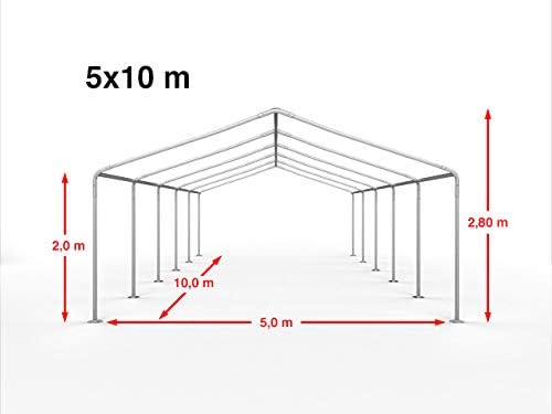 TOOLPORT 16x33 ft Canopy Party Tent, White