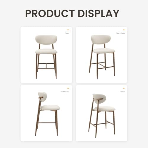 MALOL Bar Stools Set of 3, Counter Height bar stools, Kitchen Bar Stools with...