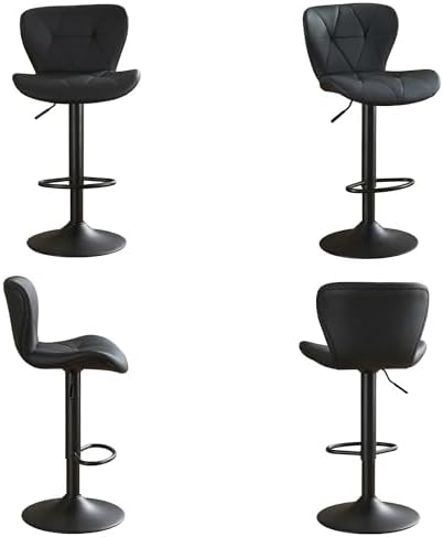 Bar Stools Set of 4, Counter Height Stools for Kitchen Counter,Black