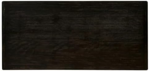 HOMES: Inside + Out Antique Black Greggory Rustic Bar Table