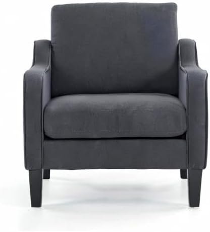 VINGLI Accent Chair, Linen Upholstered Armchair, 380 LBS, Living Room