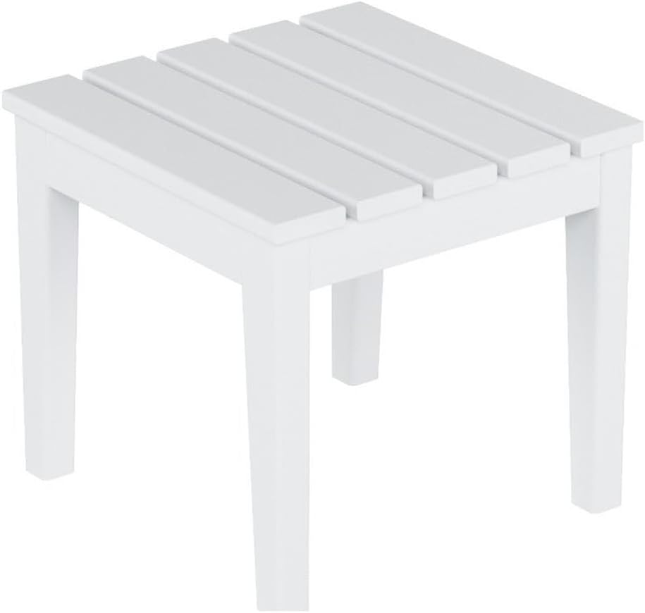 Costaelm Small Outdoor Side Table, Patio End Table Weather Resistant Outdoor ...