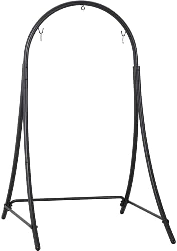 ANOW Adjustable Hammock Chair Stand, Heavy Duty Hanging Chair Stand, Black