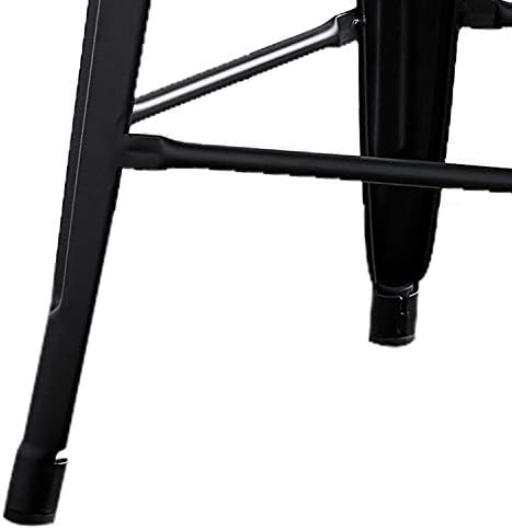 AC Pacific 24” Metal Barstool Set of 2 – Country Rustic Style with Low Back, ...