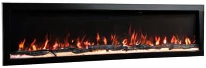 Modern Ember Highmark 72 Inch Smart Linear Electric Fireplace - Premium Flame...
